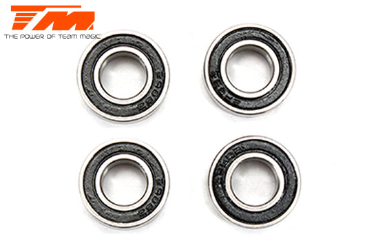 TM150816BK 8x16x5mm Bearing-Black Team Magic