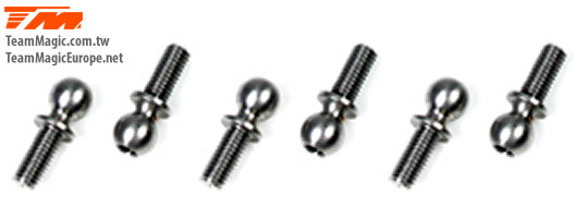 TM503138 E4 5x7mm Ball Stud (6) Team Magic
