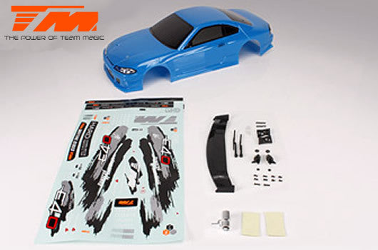 TM503319BA Body - 1/10 Touring / Drift - 190mm - Painted - no holes - S15 Blue Team Magic