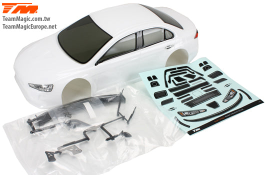 TM503366WA Painted Body E4D EVX White Team Magic