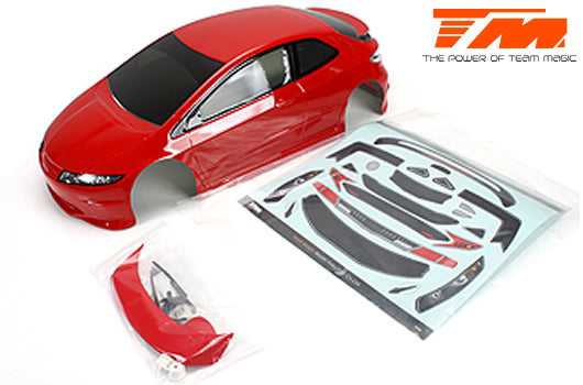 TM503367RA Body - 1/10 Touring / Drift - 190mm - Painted - no holes - TPR Red Team Magic
