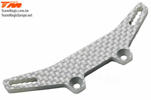 TM503402W E4D MF Front Composite Shock Tower-White Team Magic