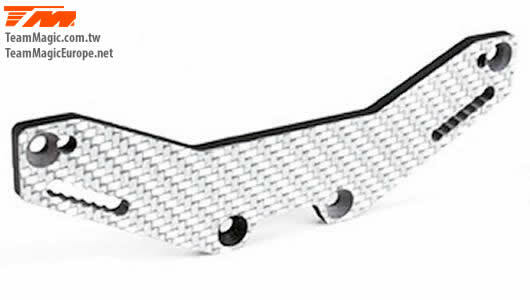 TM503404W E4D MF Rear Composite Shock Tower-White Team Magic