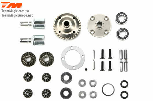 TM505305 Centre diff set with steel case for BES Team Magic