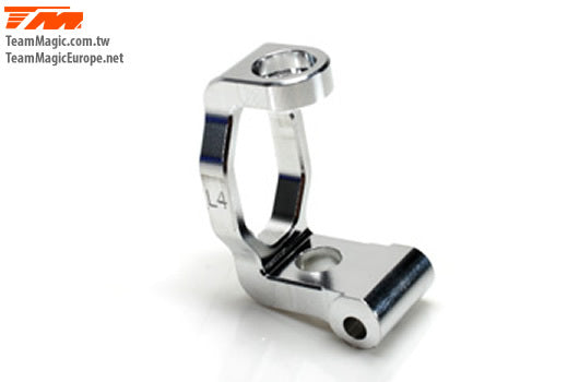 TM507134 Alloy caster block left (4 Deg) Team Magic