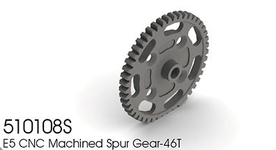 TM510108S E5 Option Machined Spur gear 46T Team Magic