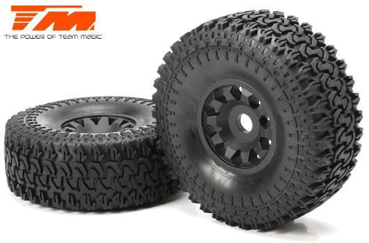 TM562027 Mounted Tires (2) Team Magic