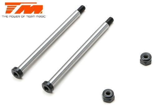 TM562051 Lower Arm Hinge Pin W/Nut -Rear (2) Team Magic