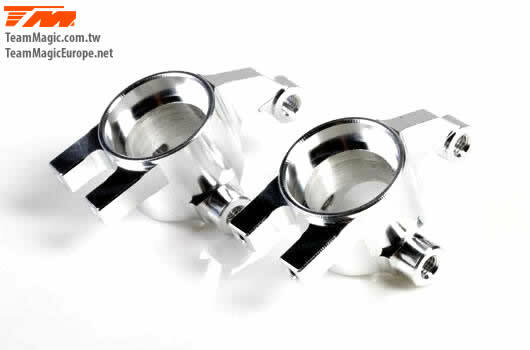 TMK2156S MF Alloy Steering Block silver E4D Team Magic