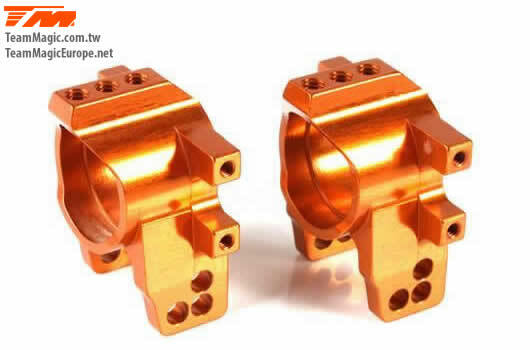 TMK2157O MF Alloy Rear Hub Carrier orange E4D Team Magic
