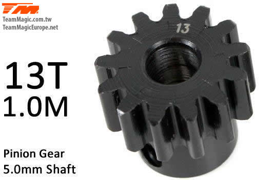 TMK6602-13 Pinoion gear M1 for 5mm shaft 13T