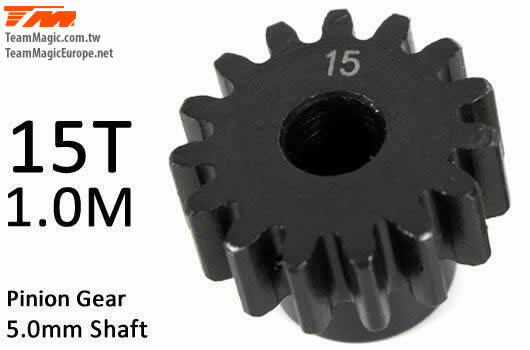 TMK6602-15 Pinoion gear M1 for 5mm shaft 15T