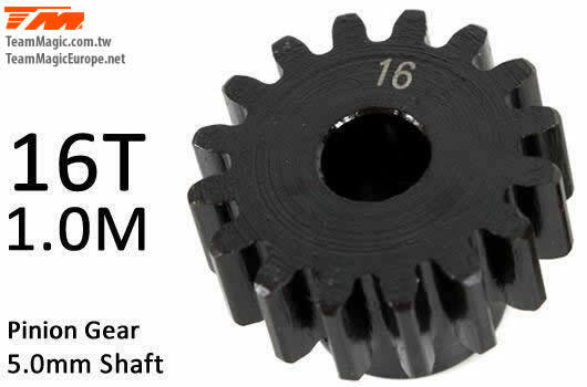TMK6602-16 Pinoion gear M1 for 5mm shaft 16T
