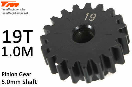 TMK6602-19 Pinoion gear M1 for 5mm shaft 19T