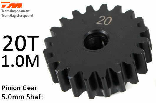 TMK6602-20 Pinoion gear M1 for 5mm shaft 20T Team Magic