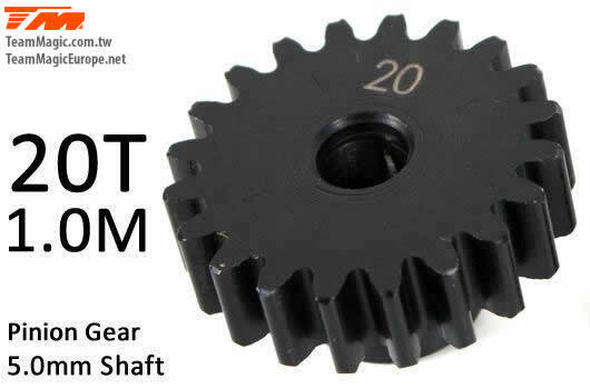 TMK6602-20 Pinoion gear M1 for 5mm shaft 20T
