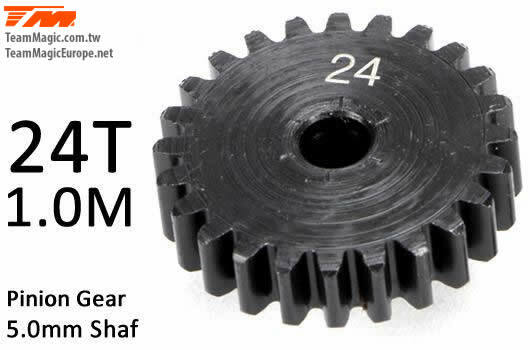 TMK6602-24 Pinoion gear M1 for 5mm shaft 24T