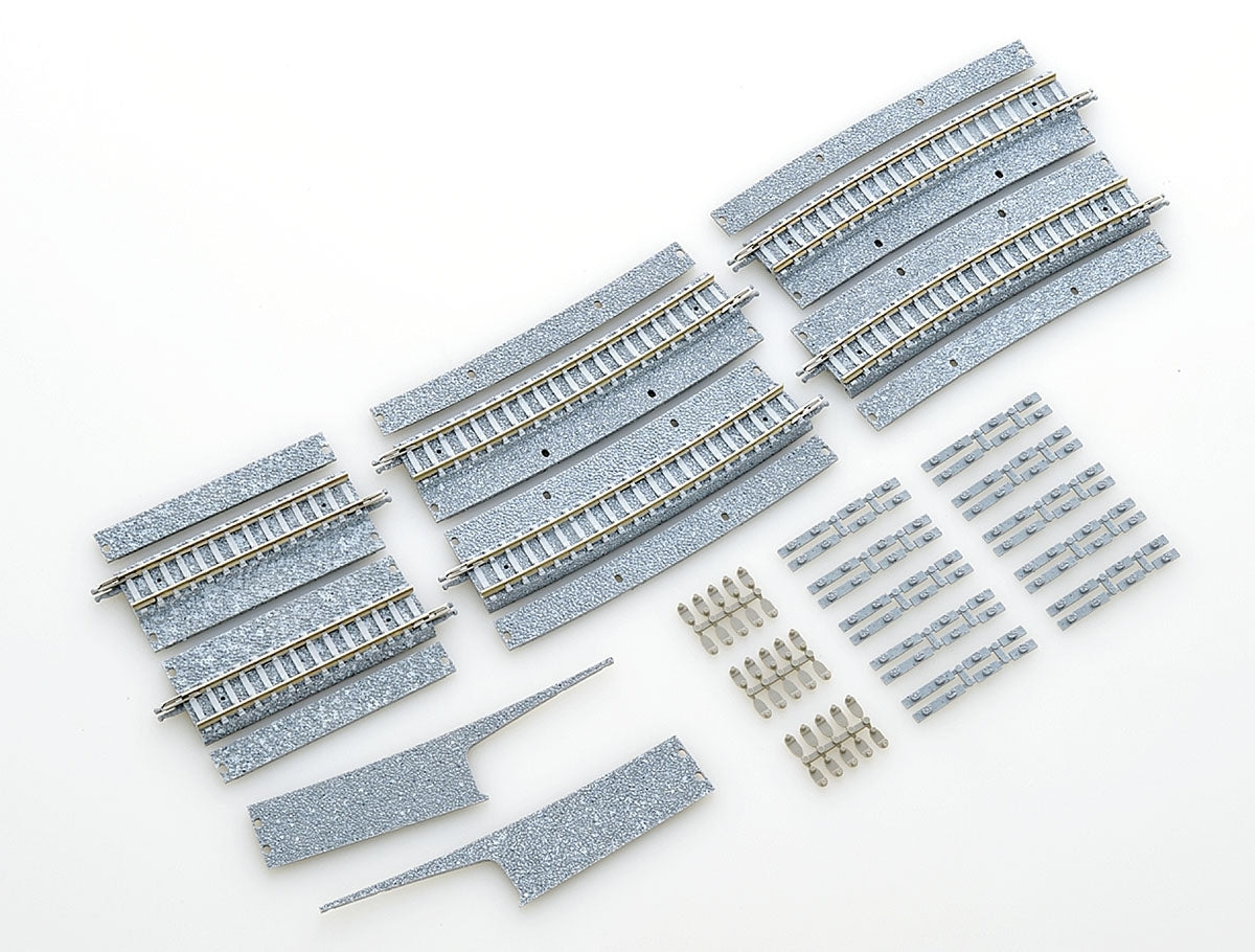 Tomix N Wide PC Curved Track 23-13/16" 605mm Radius 10° (4) & 2-3/4" 70mm (2) TMX01750