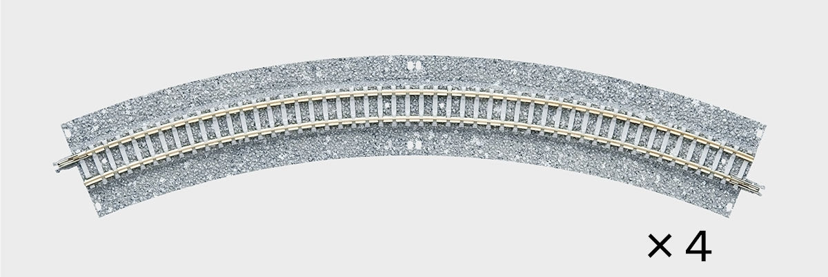 Tomix N Curve Wide PC Track 12-1/2" 317mm Radius, 45° (4) TMX01772