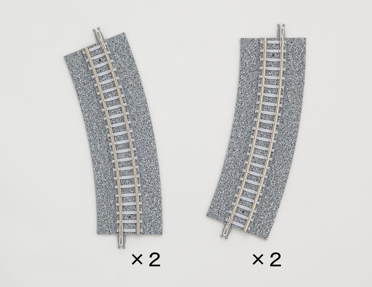 Tomix N Easement Wide PC Curve Track 11" Radius, 22.5° TMX01781