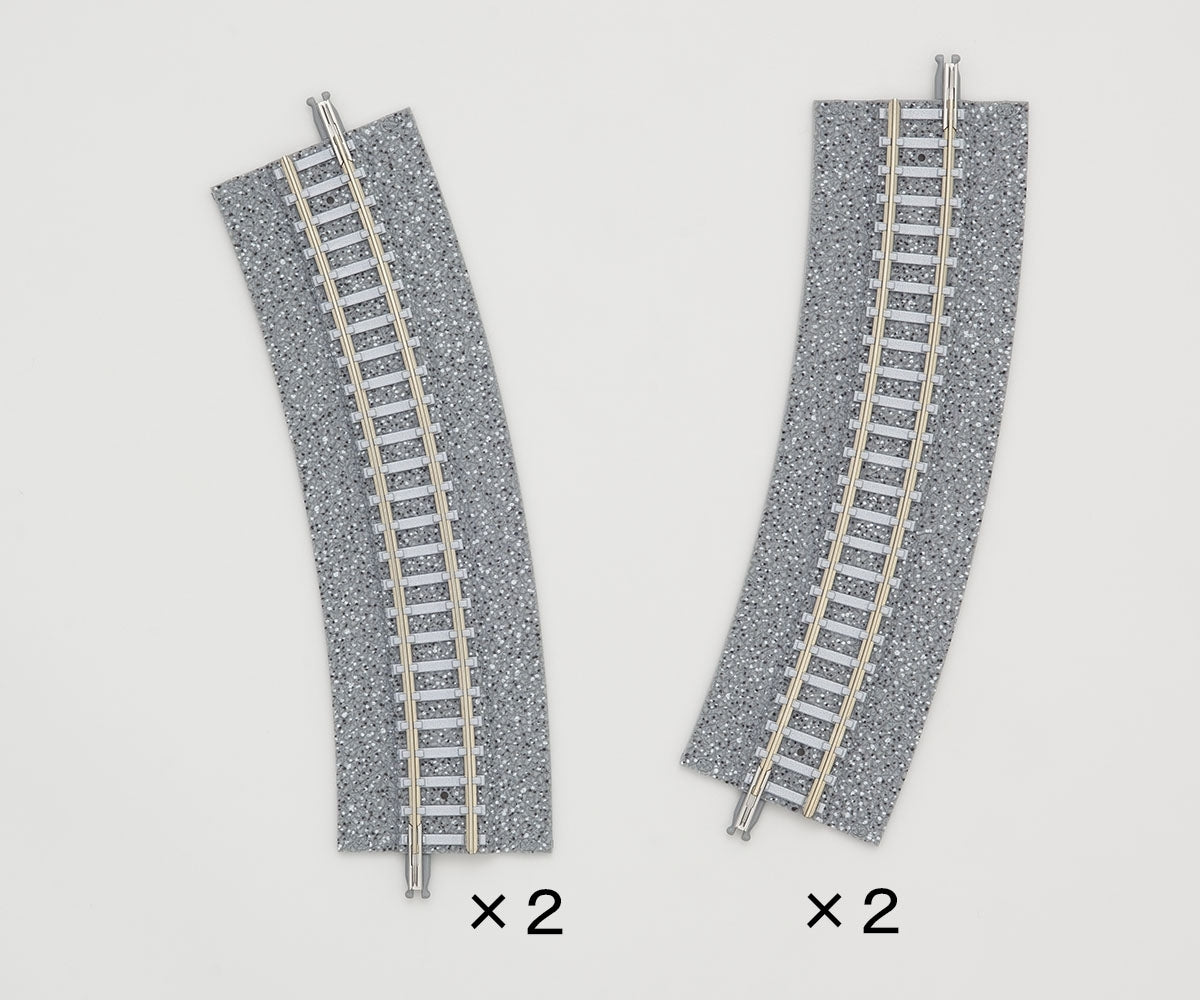 Tomix N Easement Wide PC Curve Track 12-1/2" Radius, 22.5° TMX01782