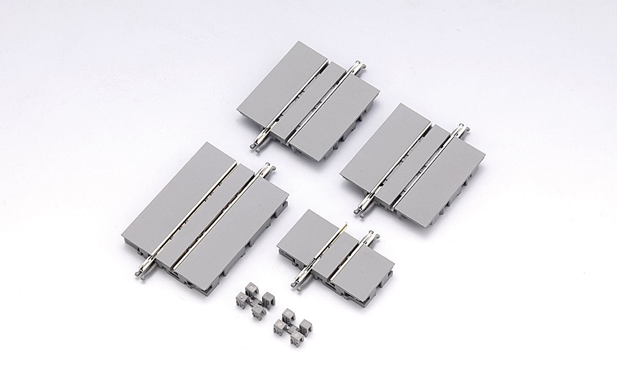 Tomix N Tram Straight Track 3/4" 18.5mm, 2 x 1-7/8" 37mm, 1-7/16" 47.5mm set of 4 TMX01798