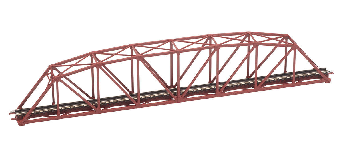 Tomix N 3278 Single Truss Curve Iron Bridge Straight 420mm Red TMX03278