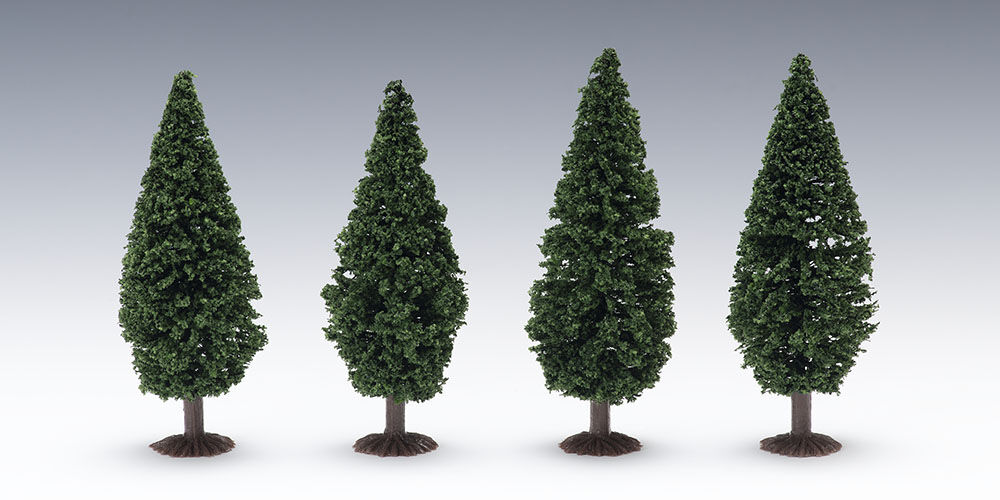 Tomix N 8205 Miscellaneous Trees/Large Set of 4 TMX08205