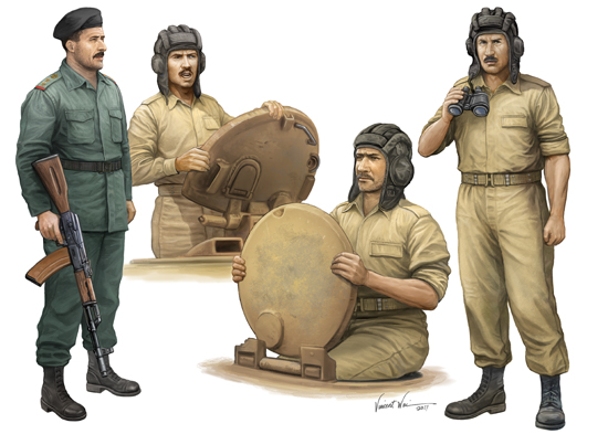 TR00439 Trumpeter 1/35 Iraqi Tank Crew Trumpeter