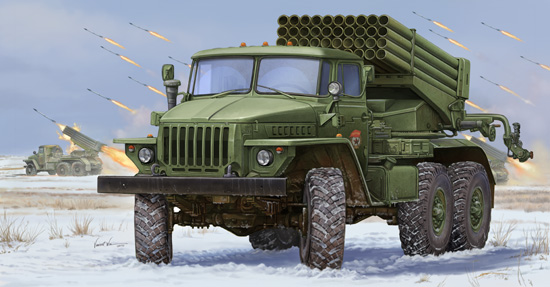 TR01013 Trumpeter 1/35 Russian BM-21 Hail MRL Early Trumpeter
