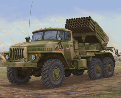 TR01014 Trumpeter 1/35 Russian BM-21 Hail MRL Late Trumpeter