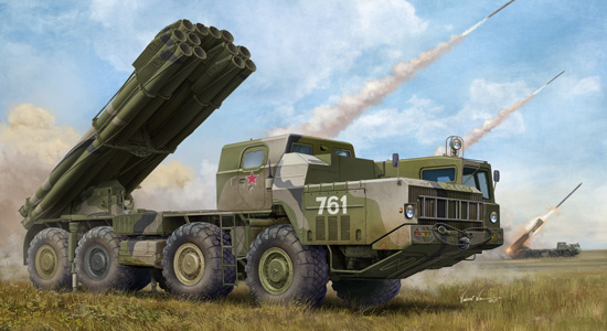 TR01020 Trumpeter 1/35 Russian 9A52-2 Smerch-M multiple rocket launcher of RSZO 9k58 Smerch MRLS Trumpeter