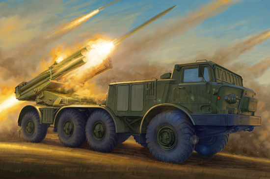 TR01026 Trumpeter 1/35 Russian 9P140 TEL of 9K57 Uragan Multiple Launch Rocket System Trumpeter