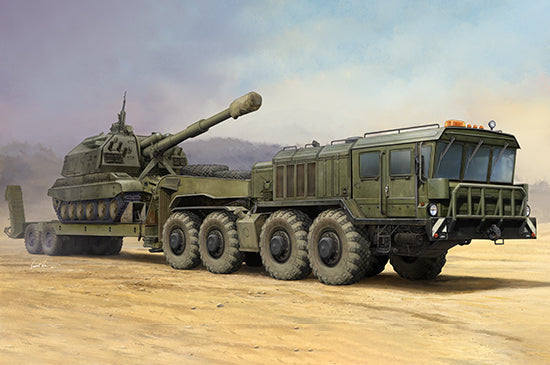 TR01039 Trumpeter 1/35 Russian KZKT-7428 Transporter with KZKT-9101 Semi-Trailer Plastic Model Kit Trumpeter
