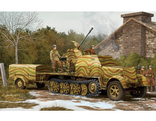 TR01527 Trumpeter 1/35 German 3.7cm Flak 43 auf Selbstfahrlafette (Sd.Kfz.7/2) Trumpeter