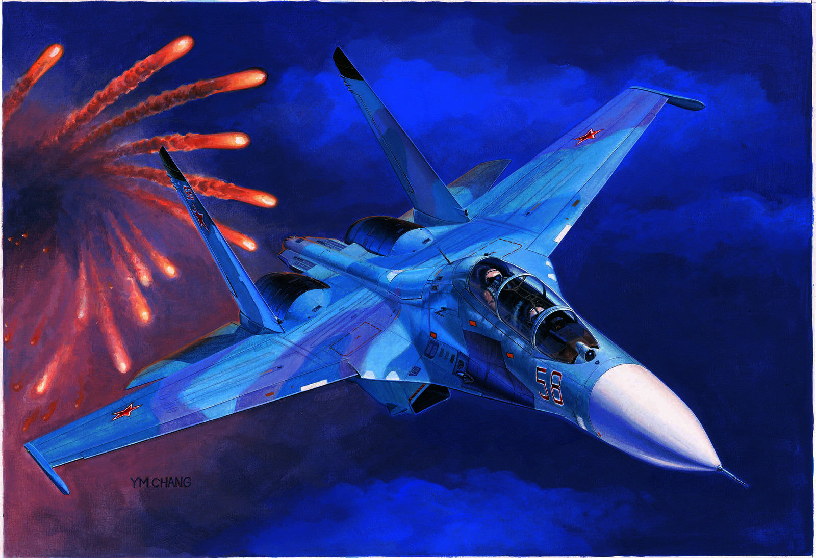 TR01645 Trumpeter 1/72 Russian Su-27UB Flanker C Fighter Trumpeter