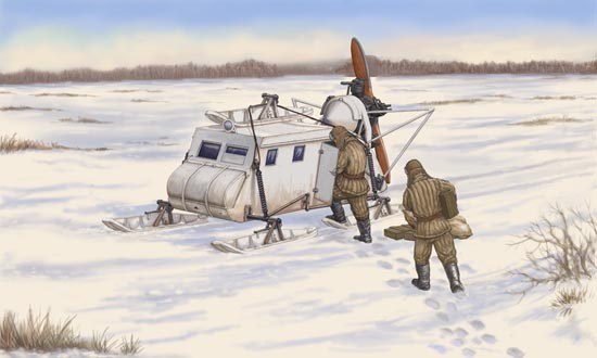TR02337 Trumpeter 1/35 Soviet NKL-16 Armoured Aerosan Trumpeter