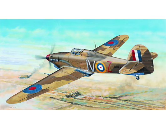TR02417 Trumpeter 1/24 Hawker Hurricane IID Trop Trumpeter