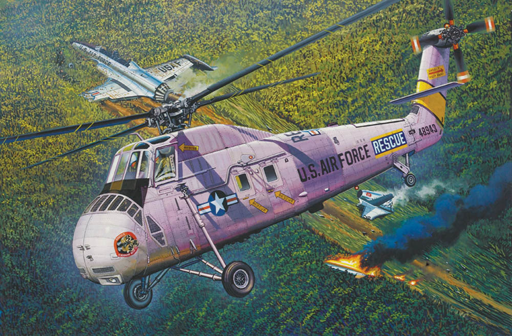 TR02884 Trumpeter 1/48 HH-34J USAF Combat Rescue - Re-Edition Plastic Model Kit Trumpeter