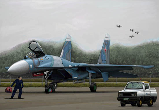 TR03909 Trumpeter 1/144 Russian Su-27 Flanker B Trumpeter