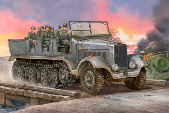 TR05531 Trumpeter 1/35 German Sd.Kfz.6 Halbkettenzugmaschine Artillerieaus Trumpeter
