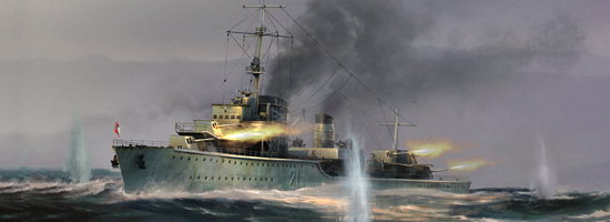 TR05792 Trumpeter 1/700 German Zerstorser Z-21 1940 Trumpeter