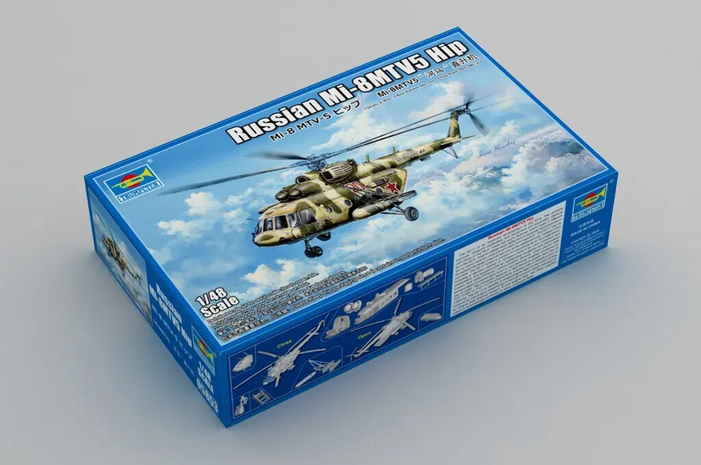 Trumpeter 1/48 Russian Mi-8MTV5 Hip Plastic Model Kit TR05853