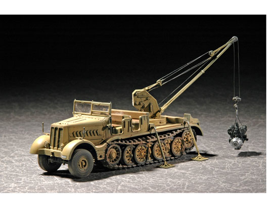 TR07253 Trumpeter 1/72 Drehkran 6t auf Zugkraftwagen 18t (Sd.kfz.9/1 Early Version) Trumpeter