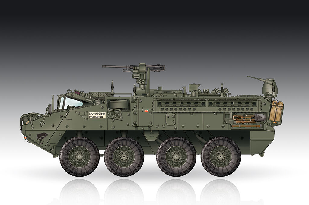 Trumpeter 1/72 M1130 Stryker Command Vehicle Plastic Model Kit TR07423