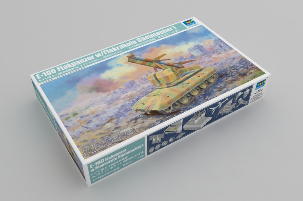 Trumpeter 1/35 E-100 Flakpanzer w/Flakrakete Rheintocher I Plastic Model Kit TR09586
