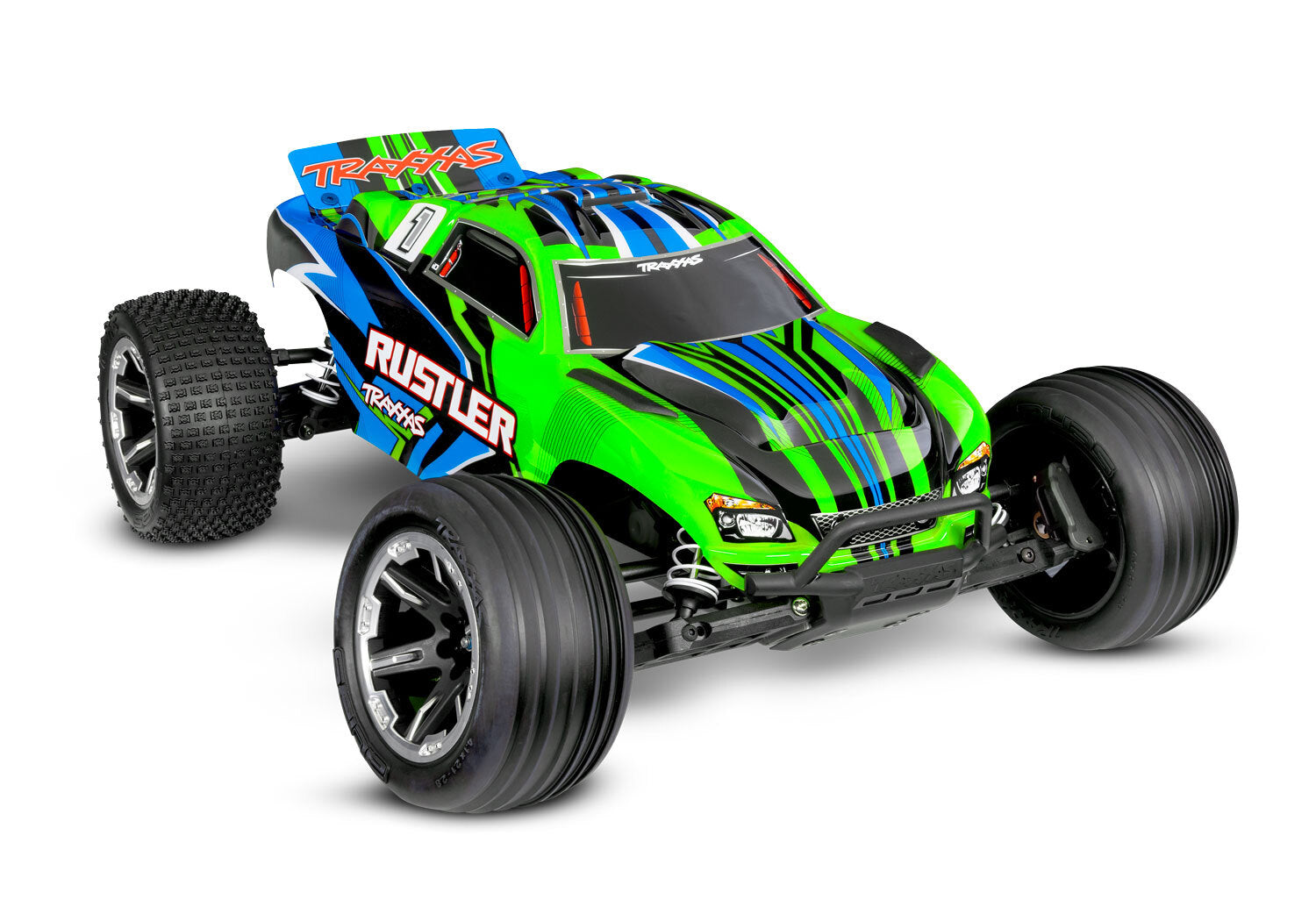 TRA37254-8GRN TRAXXAS 1/10 RUSTLER 2WD RC STADIUM TRUCK RTR - GREEN Traxxas