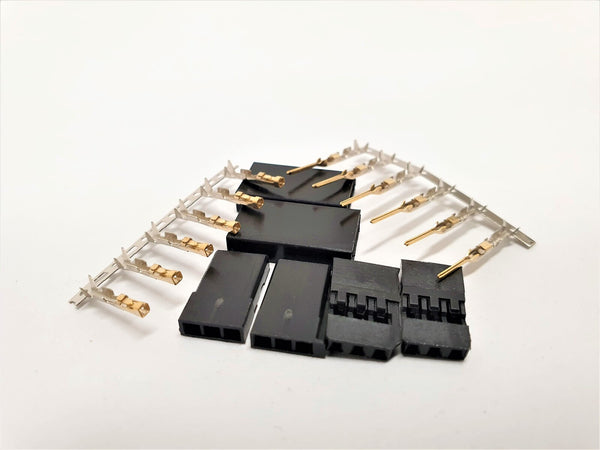 TRC-1003 Futaba connector set Gold plated terminals 2pairs/bag