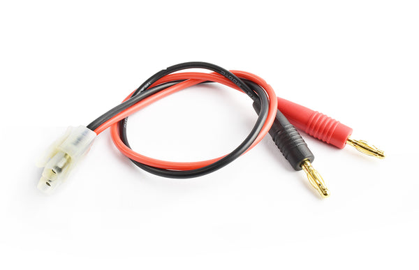 TRC-4007 Male Tamiya to 4.0mm connector charging cable16AWG 30cm silicone wire