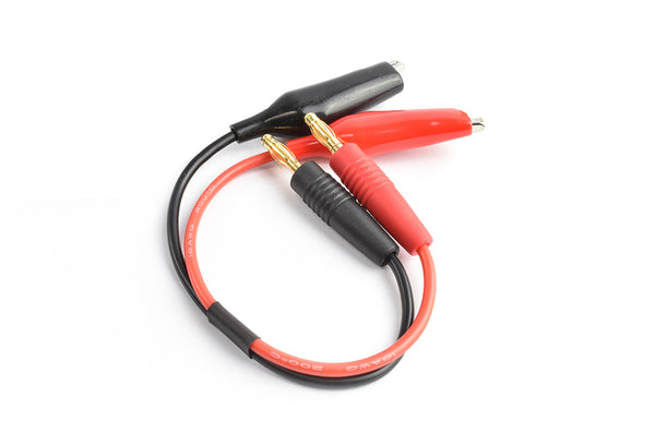 TRC-4010A Clip to 4.0mm connector charging cable          16AWG 15cm silicone wire